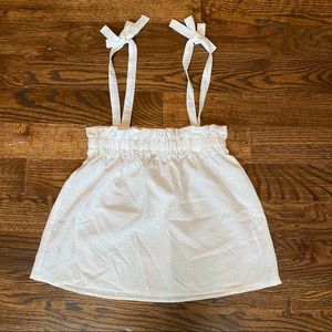 NWT Divided White Top